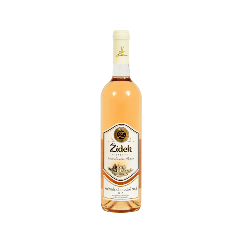 Rulanské modré rosé 2017 - polosladké - Vinařství Židek